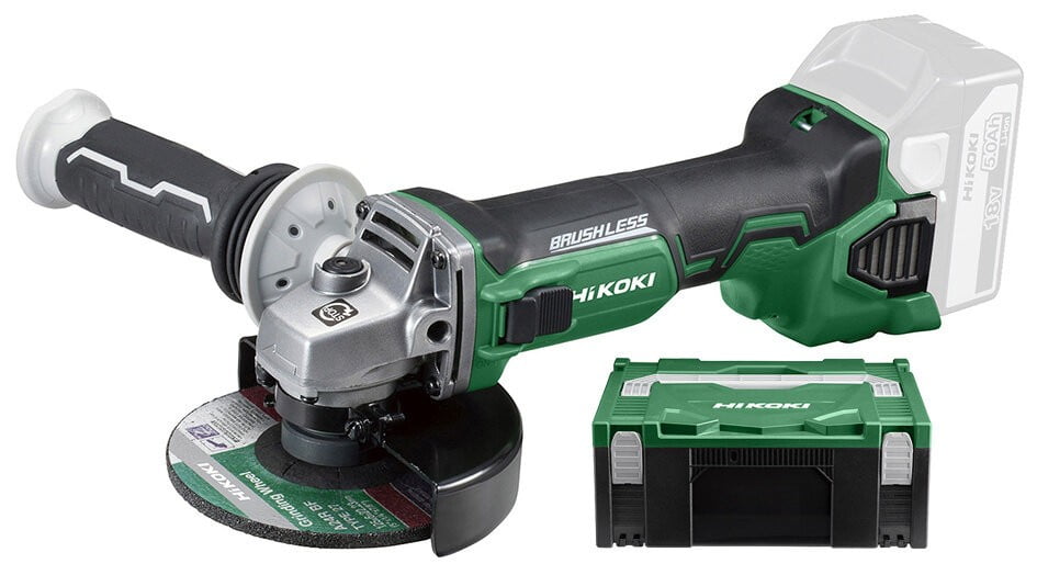 Meuleuse &Oslash; 125 mm 18 V   vitesses variables - frein &eacute;lectrique HIKOKI (HITACHI) - G18DBBVLW2Z