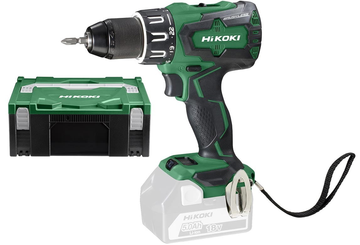 Perceuse  visseuse &agrave; percussion 18 V Brushless  70 Nm HIKOKI (HITACHI) - DV18DBSLW6Z