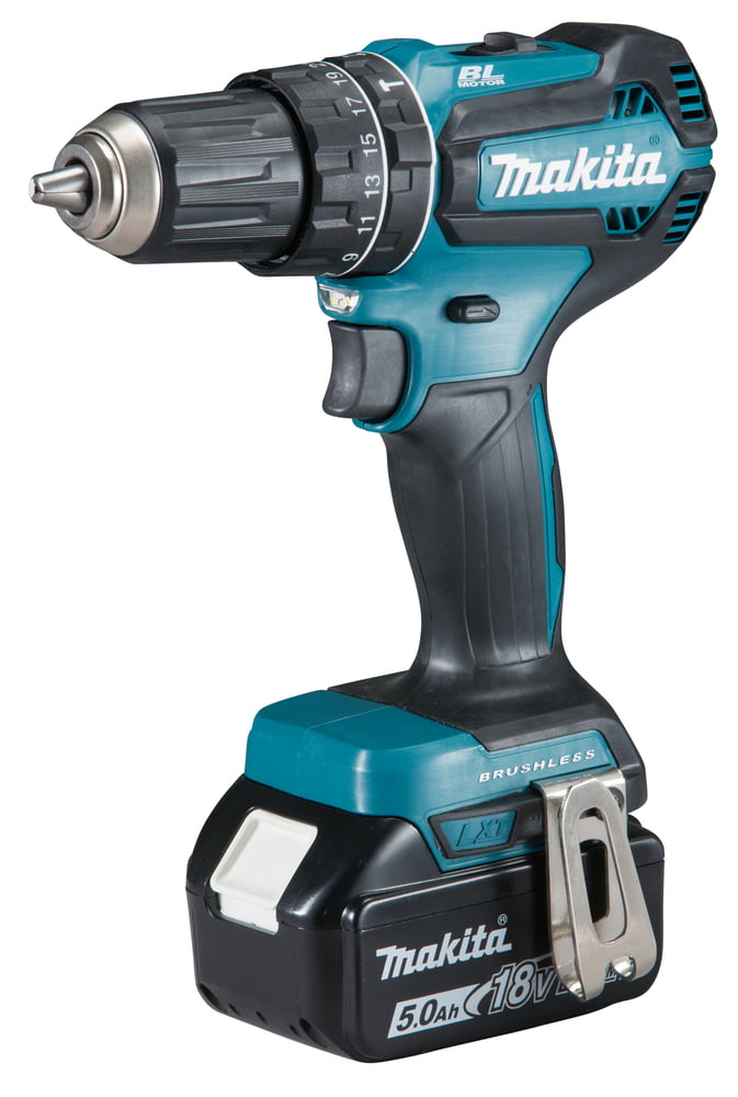 Perceuse-visseuse &agrave; percussion 18 V Li-Ion MAKITA - DHP485RTJ