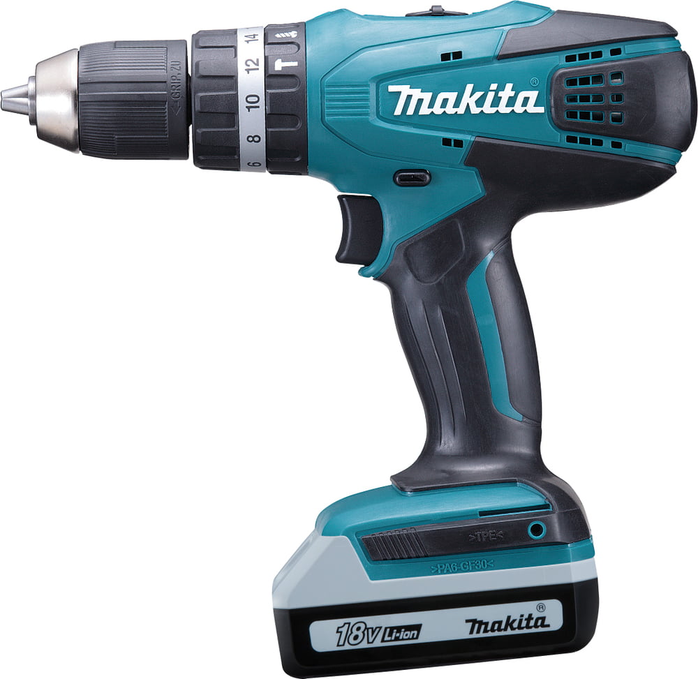 Perceuse-visseuse &agrave; percussion 18 V Li-Ion MAKITA - HP457DWEX4