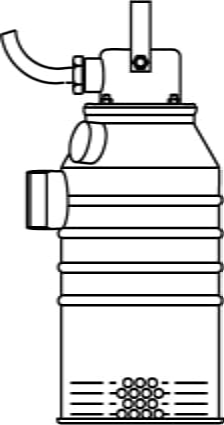Pompe de relevage eaux de chantier en inox FLYGT (XYLEM) - BIBO 2060 - 20 m - 61 m³/h - 1" 1/2 (40 mm)