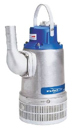 Pompe de relevage eaux de chantier en inox FLYGT (XYLEM) - BIBO 2125 - 82 m - 198 m³/h - 150 mm