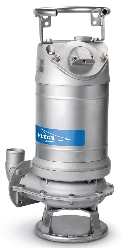 Pompe de relevage eaux de chantier en inox FLYGT (XYLEM) - BIBO 2730 - 11&nbsp;m - 126&nbsp;m&sup3;/h - 4" (100 mm)