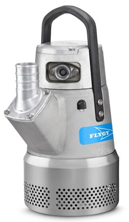 Pompe de relevage eaux de chantier en inox FLYGT (XYLEM) - BIBO 2860 - 70&nbsp;m - 252&nbsp;m&sup3;/h - 150 mm