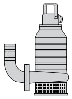 Pompe de relevage eaux de chantier en inox FLYGT (XYLEM) - CS 3060 - 27&nbsp;m - 74&nbsp;m&sup3;/h - 3" (75 mm)