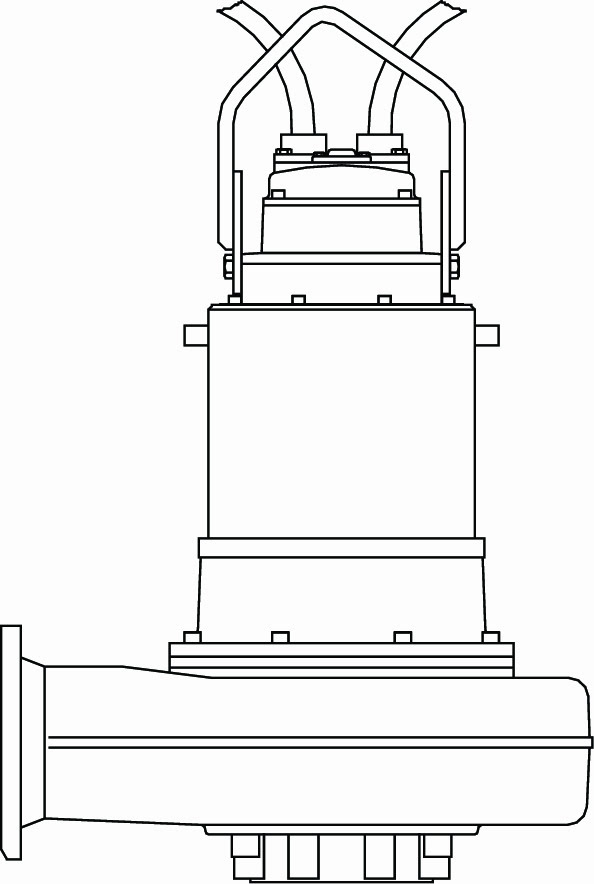 Pompe de relevage eaux charg&eacute;es en fonte FLYGT (XYLEM) - N 3201 - 31&nbsp;m - 900&nbsp;m&sup3;/h - 200 mm