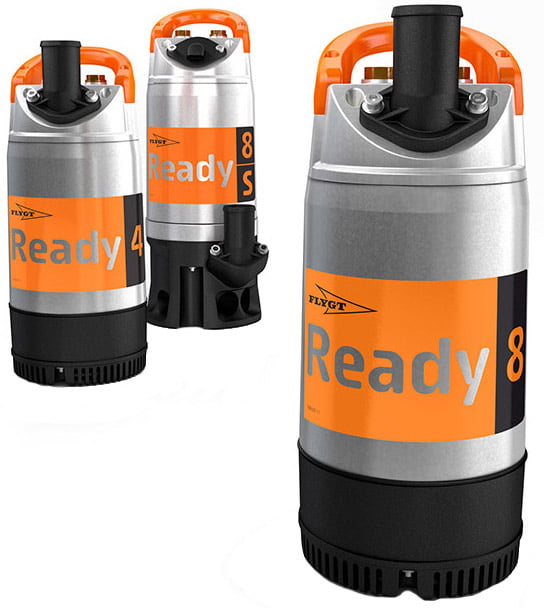 Pompe de relevage eaux de chantier en inox FLYGT (XYLEM) - READY - 14&nbsp;m - 24&nbsp;m&sup3;/h - 2" (50 mm)