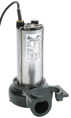 Pompe de relevage eaux chargées en inox JETLY - SEMISOM 650 - 9 m - 36 m³/h - 2" 1/2 (65 mm)