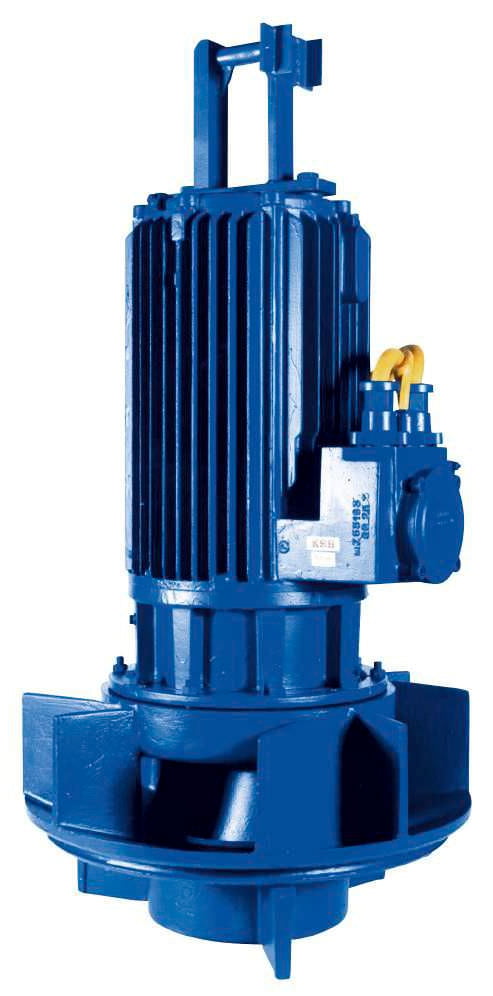 Pompe de relevage eaux de chantier en fonte KSB - AMACAN K - 29&nbsp;m - 7200&nbsp;m&sup3;/h - 150 mm