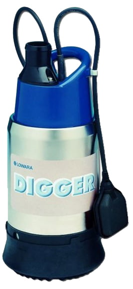 Pompe de relevage eaux de chantier en inox LOWARA (XYLEM) - DIGGER - 14&nbsp;m - 18&nbsp;m&sup3;/h - 2" (50 mm)