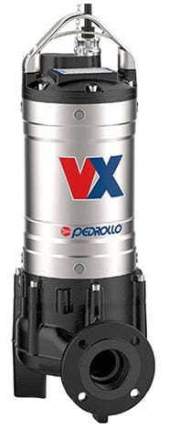 Pompe de relevage eaux charg&eacute;es en inox PEDROLLO - VX 40 - 26&nbsp;m - 51&nbsp;m&sup3;/h - 2" (50 mm)