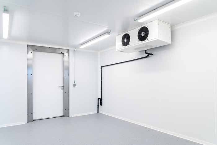 Ventilateurs industriels dans chambre froide